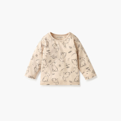 Juniors Bunny Print T-shirt and Pyjama Set