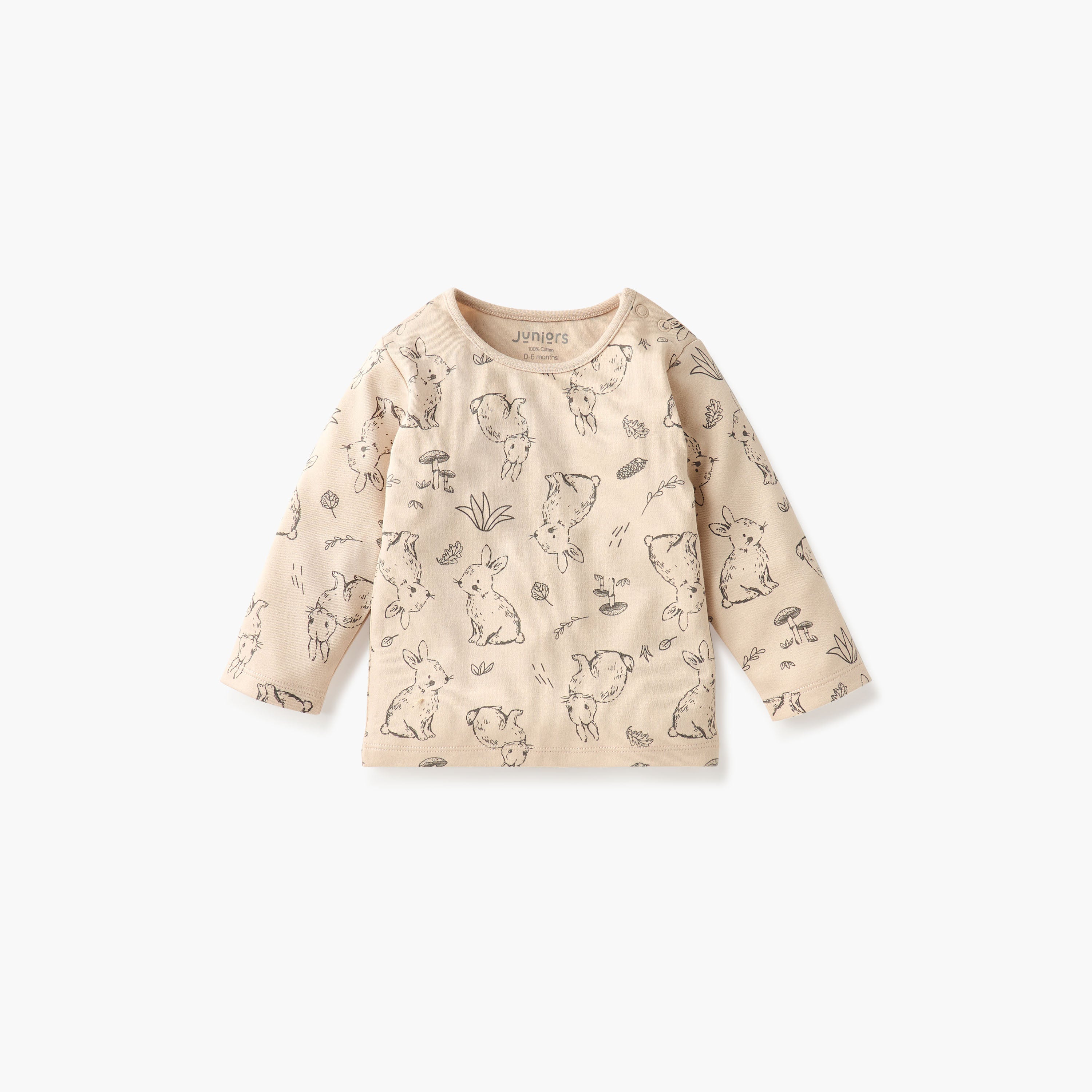 Juniors Bunny Print T-shirt and Pyjama Set