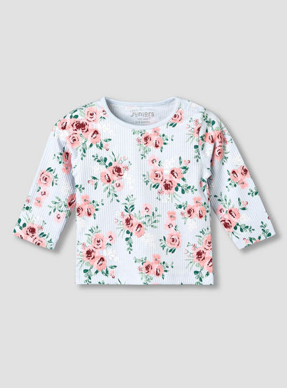 Juniors Cotton Long Sleeves Pyjama Set with Floral Print-baby-girls-clothing-nightwear-pyjamasets-image-3