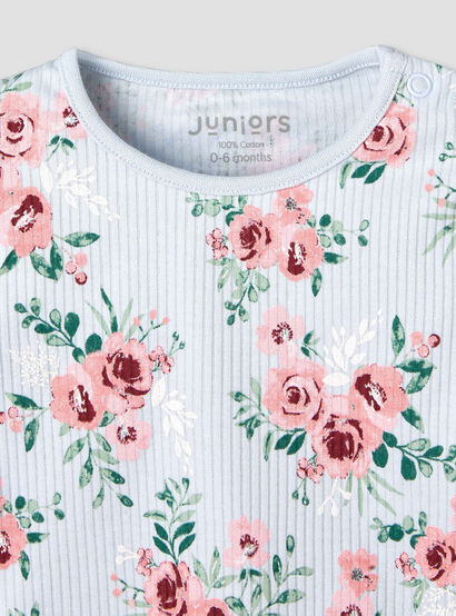 Juniors Cotton Long Sleeves Pyjama Set with Floral Print-baby-girls-clothing-nightwear-pyjamasets-image-5