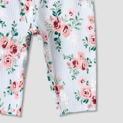 Juniors Cotton Long Sleeves Pyjama Set with Floral Print