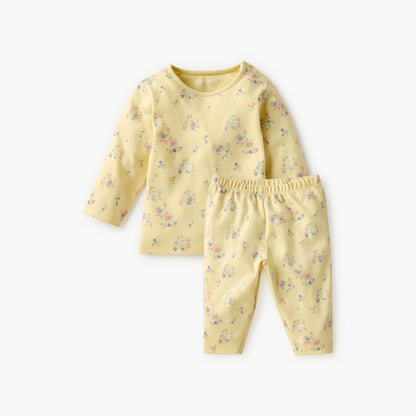 Juniors Embroidered T-shirt and Printed Pyjama Set