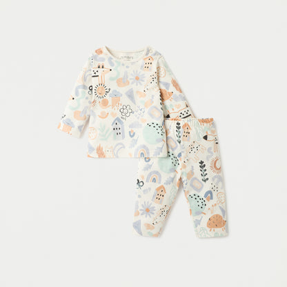 Juniors Pyjama Set with Graphic Print - Cotton - Long Sleeves