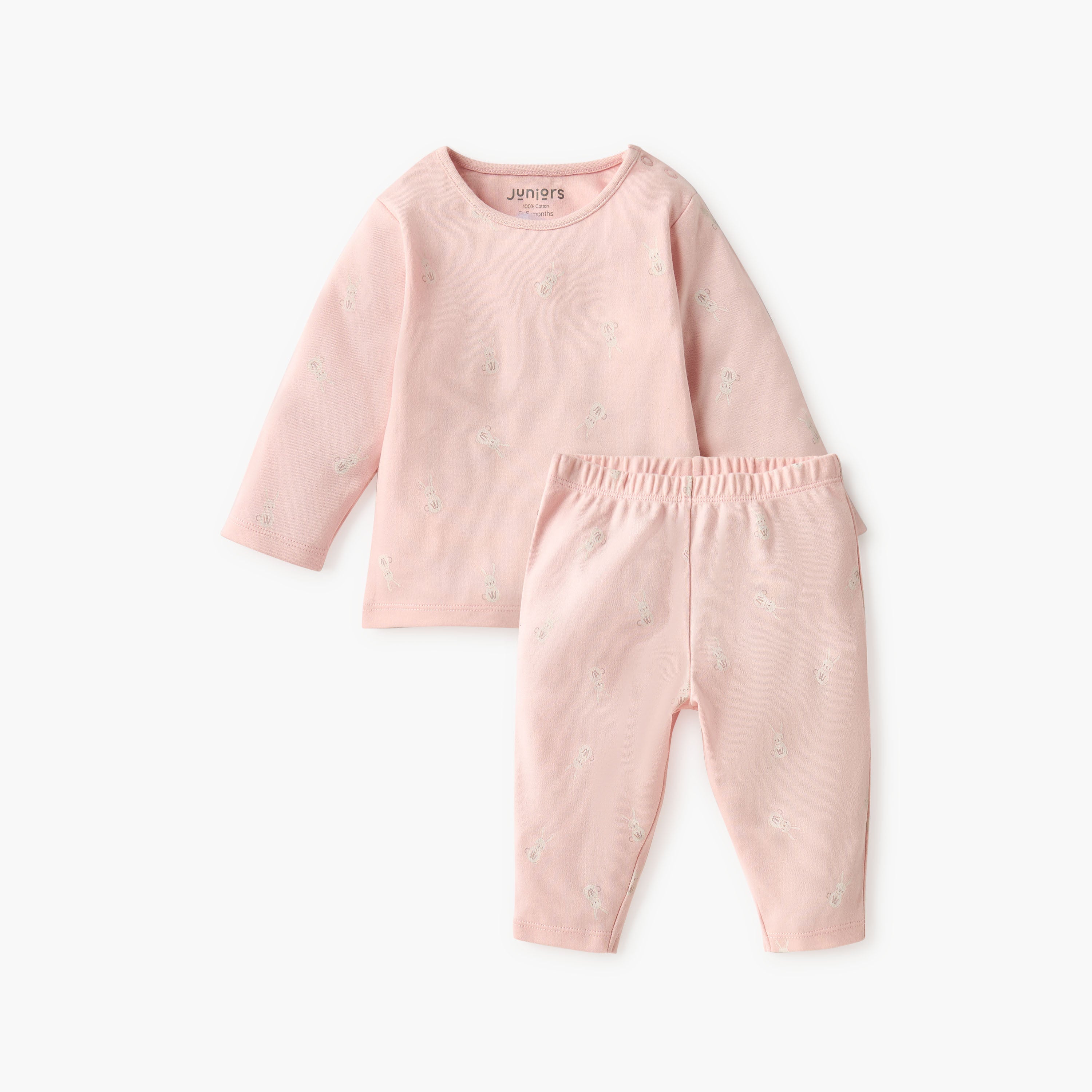 Juniors Printed T-shirt and Pyjama Set