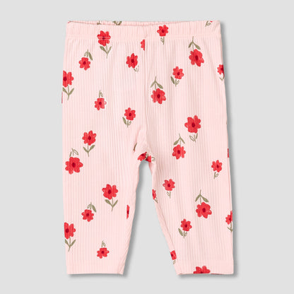 Juniors Cotton Long Sleeves Pyjama Set with Floral Print