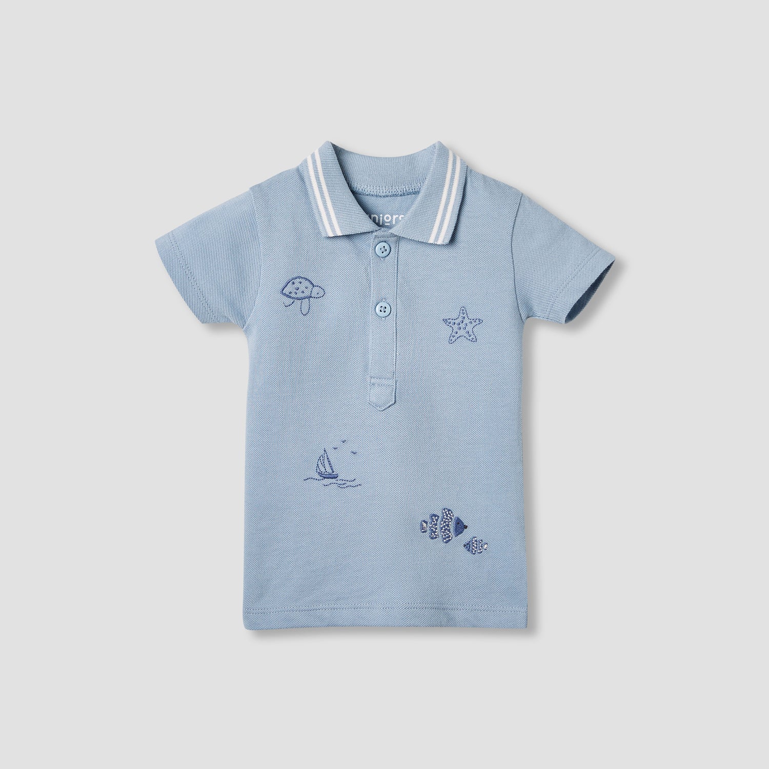 Juniors Embroidered T-shirt and Shorts Set