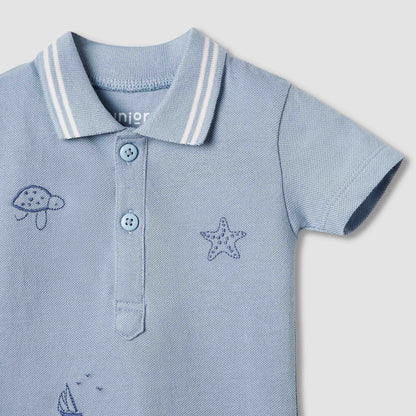 Juniors Embroidered T-shirt and Shorts Set