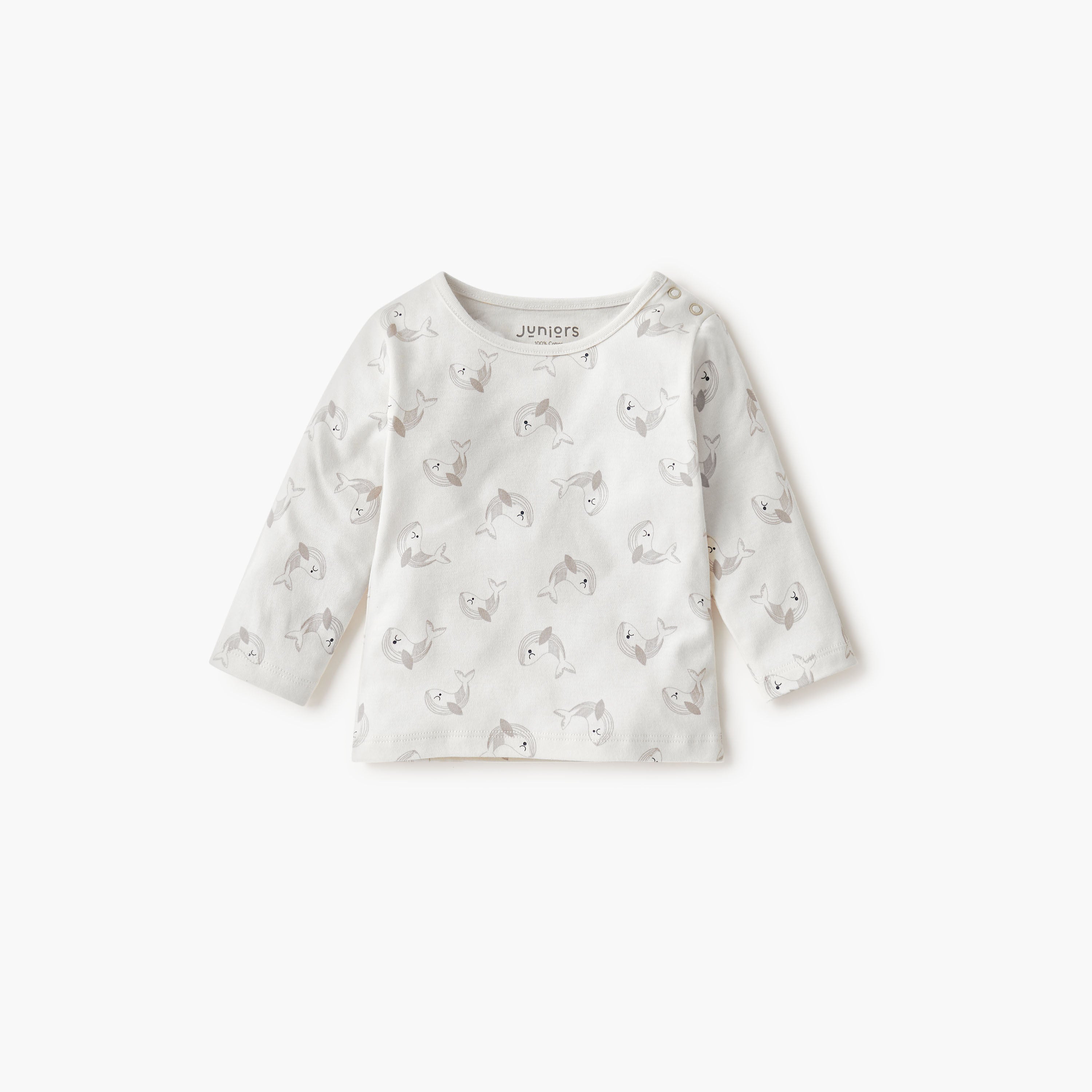 Juniors Dolphin Print T-shirt and Pyjama Set
