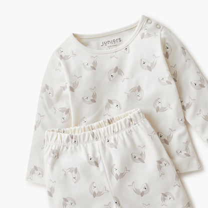 Juniors Dolphin Print T-shirt and Pyjama Set