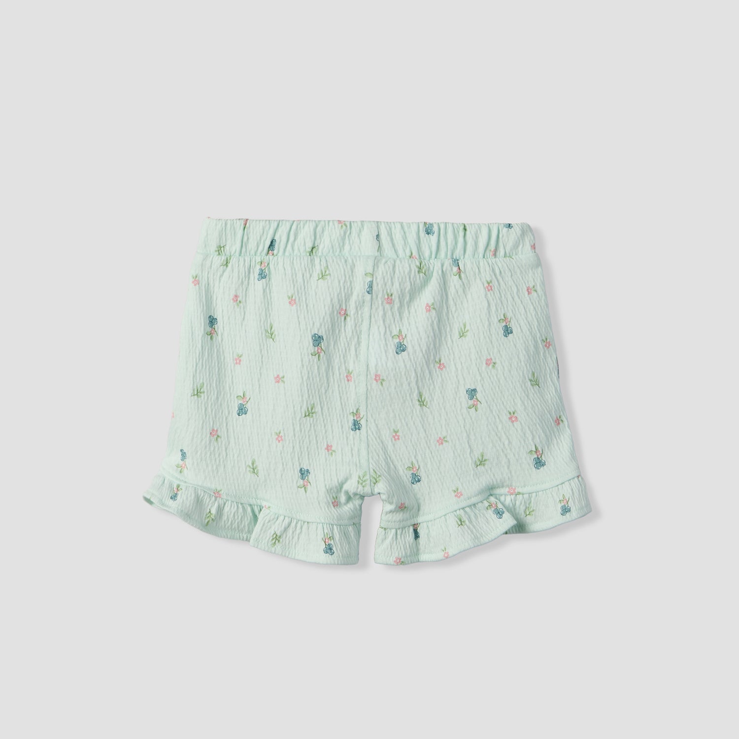Juniors Crew Neck Short Sleeves Top and Shorts Set with Floral Print