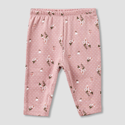 Juniors Cotton Round Neck Long Sleeves Pyjama Set with Floral Print