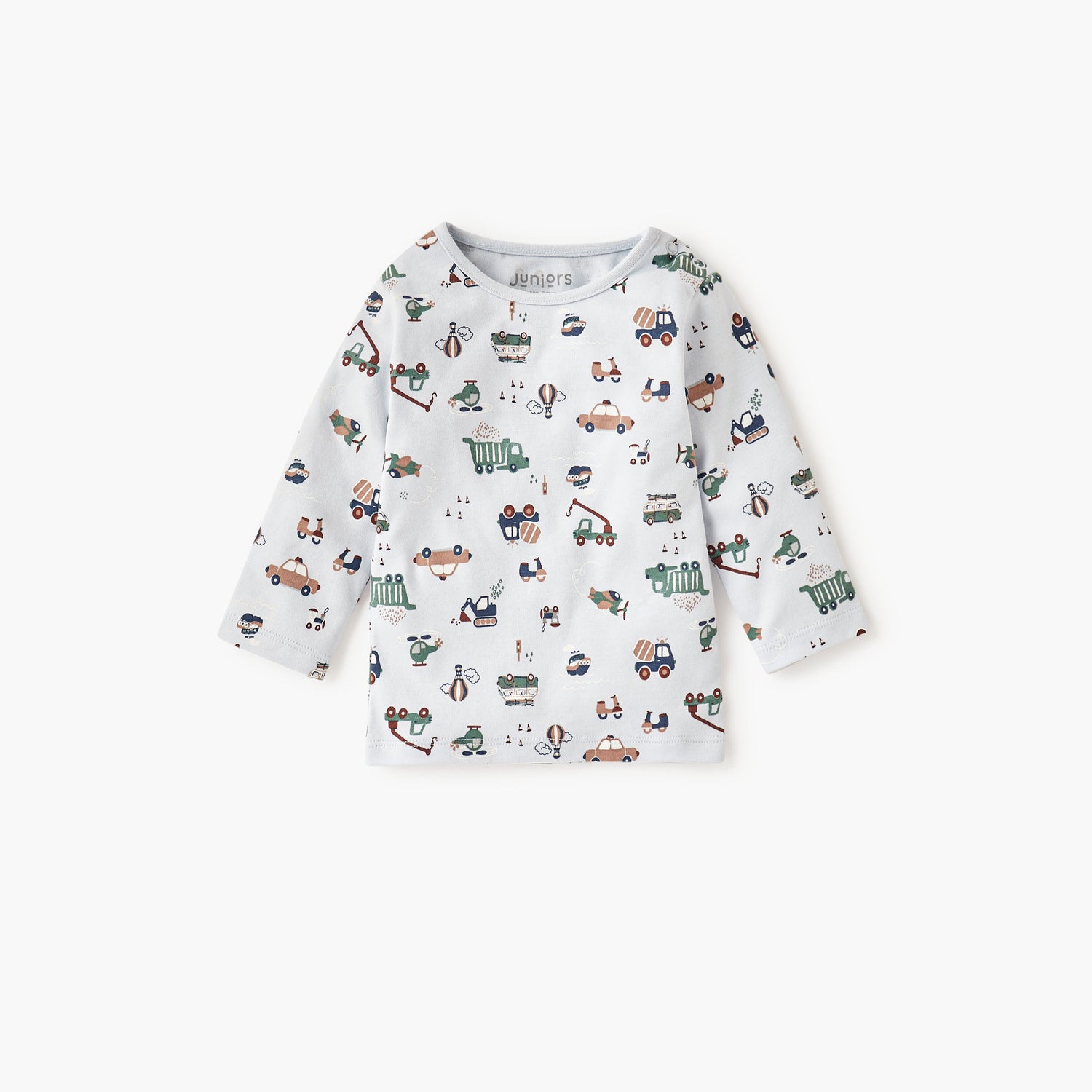 Juniors All-Over Vehicle Print T-shirt and Pyjama Set