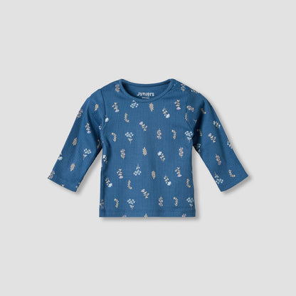 Juniors Cotton Round Neck Long Sleeves Pyjama Set with Floral Print