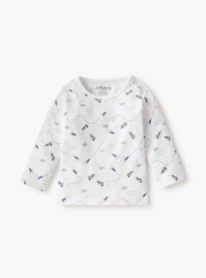 Juniors Graphic Print T-shirt and Pyjama Set-baby-boys-clothing-nightwear-pyjamasets-image-2
