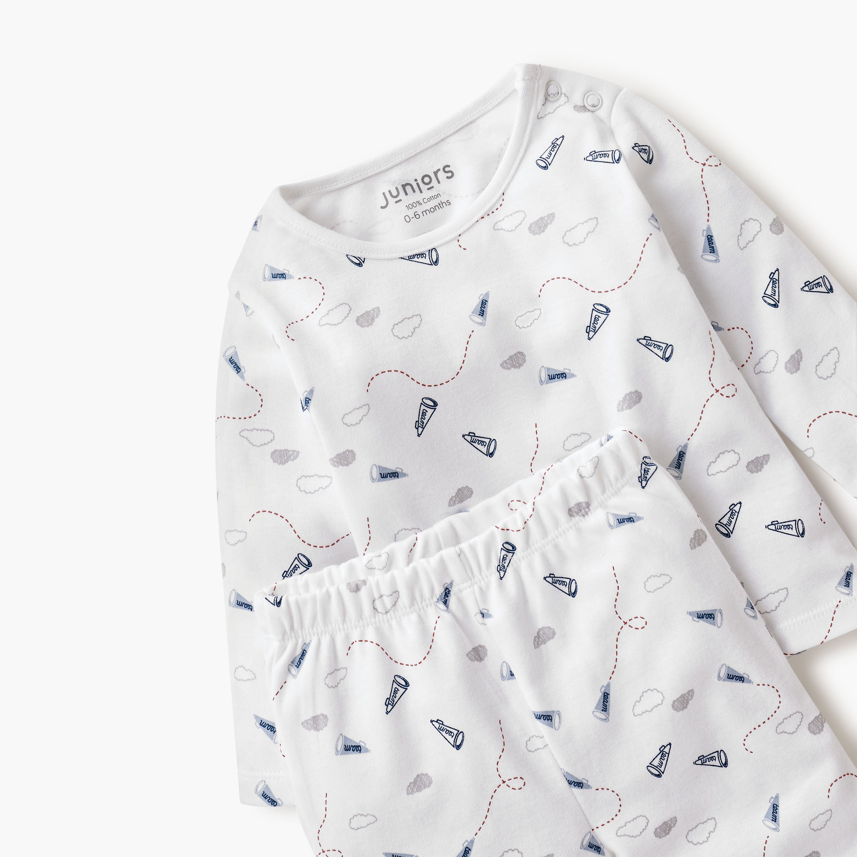 Juniors Graphic Print T-shirt and Pyjama Set