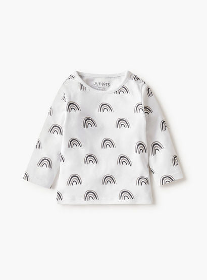 Juniors Rainbow Print T-shirt and Pyjama Set-baby-boys-clothing-nightwear-pyjamasets-image-3