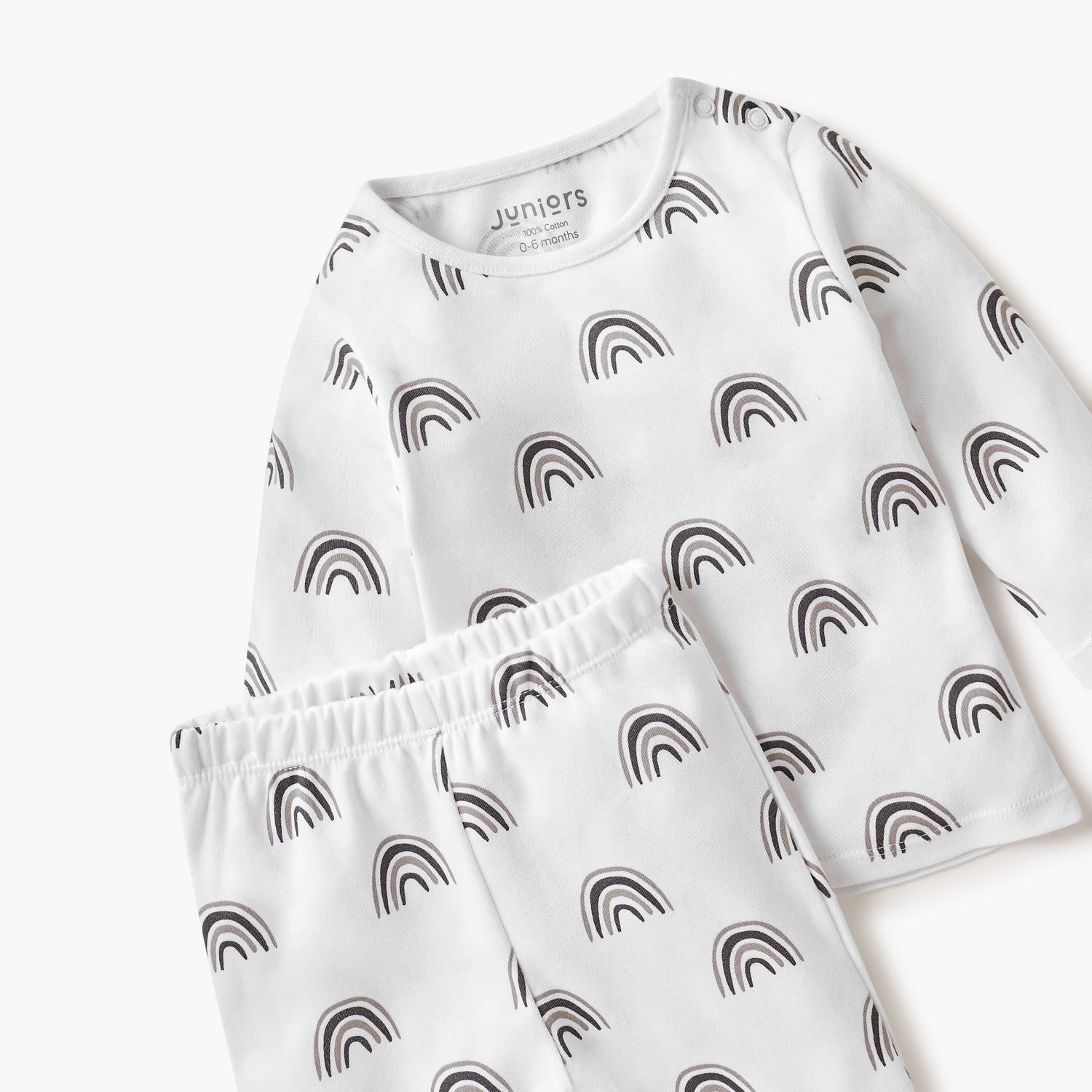 Juniors Rainbow Print T-shirt and Pyjama Set