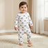 Juniors Rainbow Print T-shirt and Pyjama Set - White / 12-18 mths