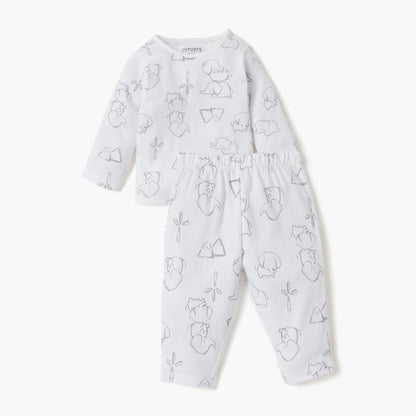 Juniors Elephant Print T-shirt and Pyjama Set