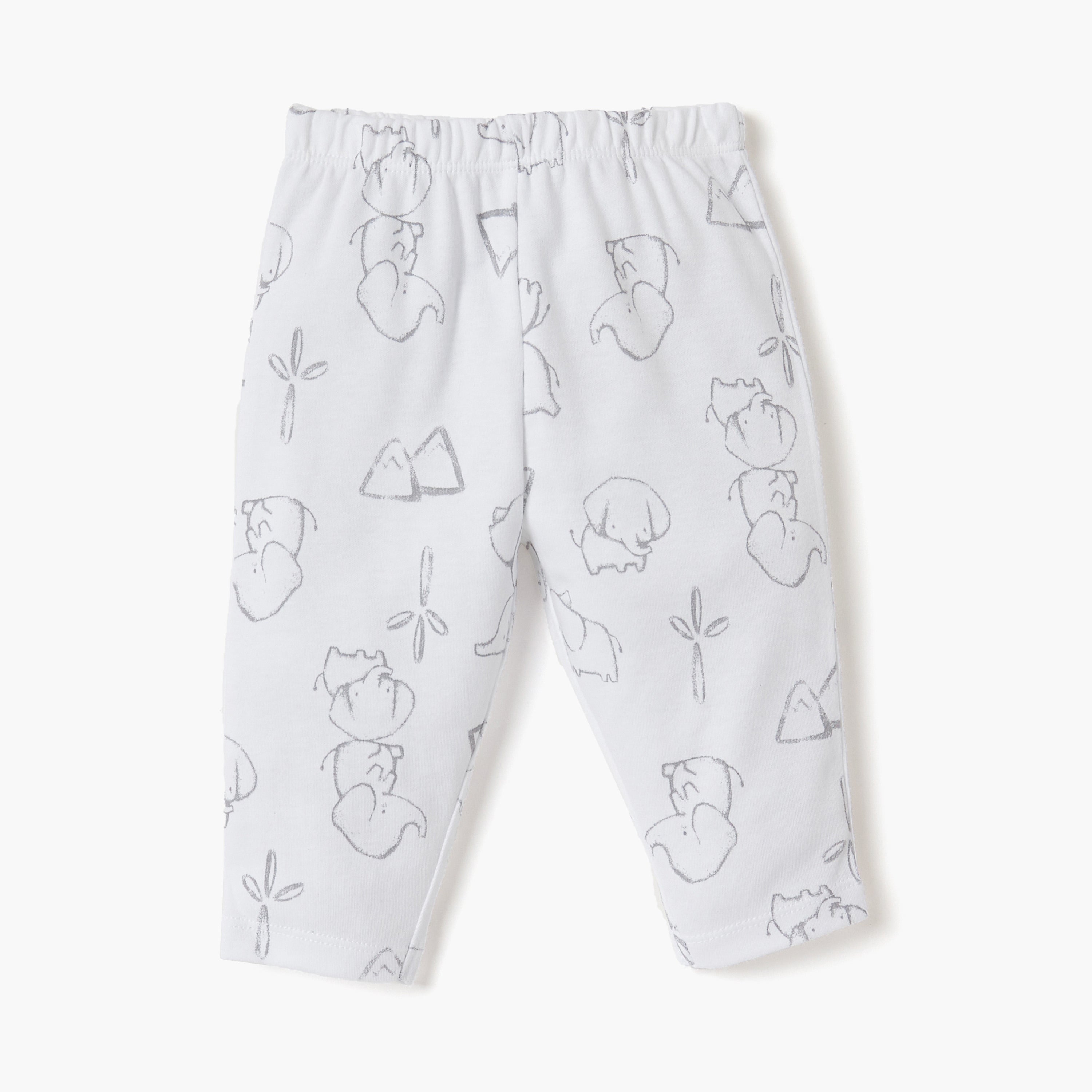 Juniors Elephant Print T-shirt and Pyjama Set