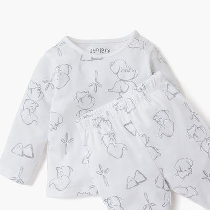 Juniors Elephant Print T-shirt and Pyjama Set