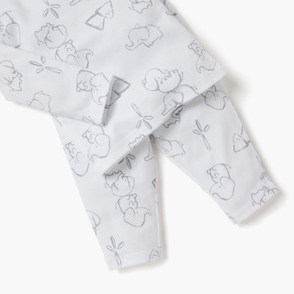 Juniors Elephant Print T-shirt and Pyjama Set