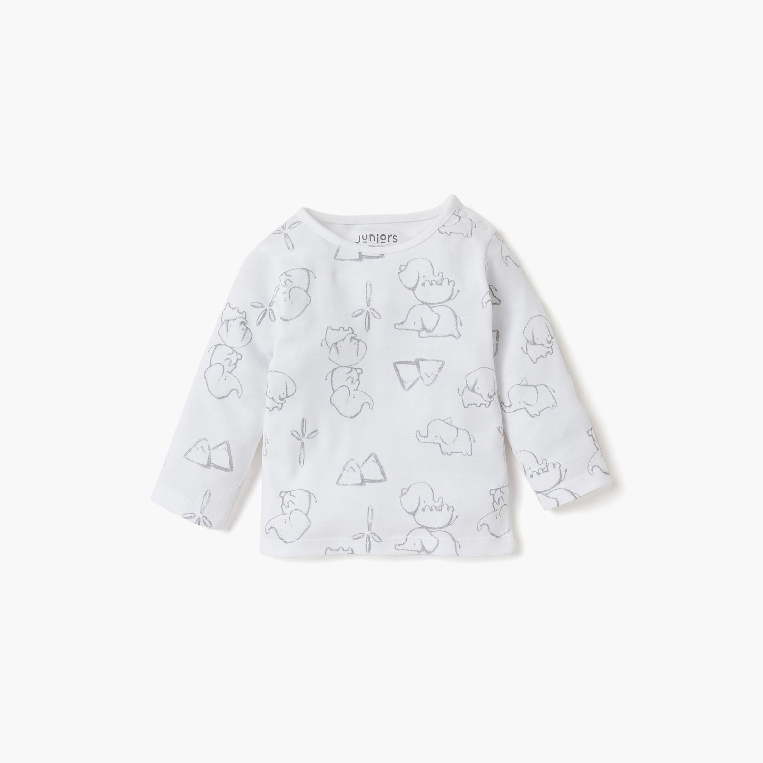 Juniors Elephant Print T-shirt and Pyjama Set