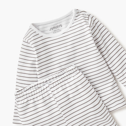 Juniors Striped T-shirt and Pyjama Set