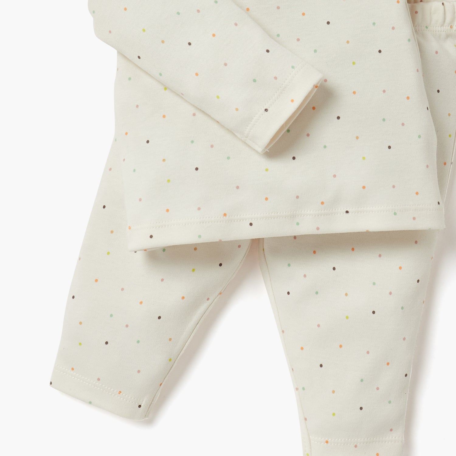 Juniors Polka Dot Print T-shirt and Pyjama Set