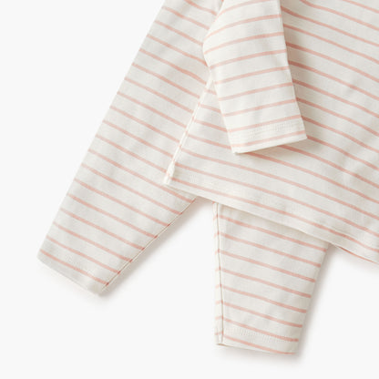 Juniors Striped T-shirt and Pyjama Set