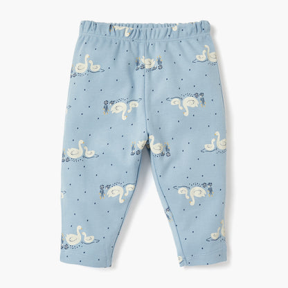 Juniors Swan Print T-shirt and Pyjama Set