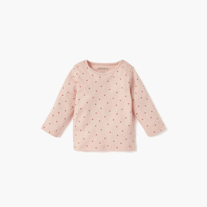 Juniors Heart Print T-shirt and Pyjama Set