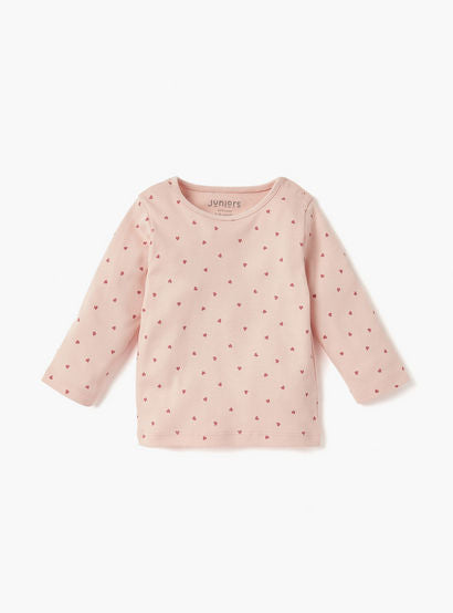 Juniors Heart Print T-shirt and Pyjama Set-baby-girls-clothing-nightwear-pyjamasets-image-5