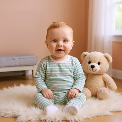Juniors Striped T-shirt and Pyjama Set