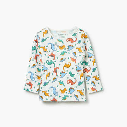 Juniors Dinosaur Print T-Shirt and Pyjama Set