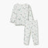 Juniors Dinosaur Print T-Shirt and Pyjama Set - White / 12-18 mths