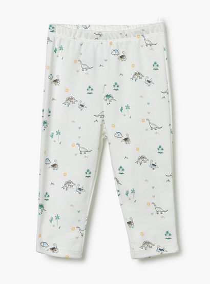 Juniors Dinosaur Print T-Shirt and Pyjama Set-baby-boys-clothing-nightwear-pyjamasets-image-4