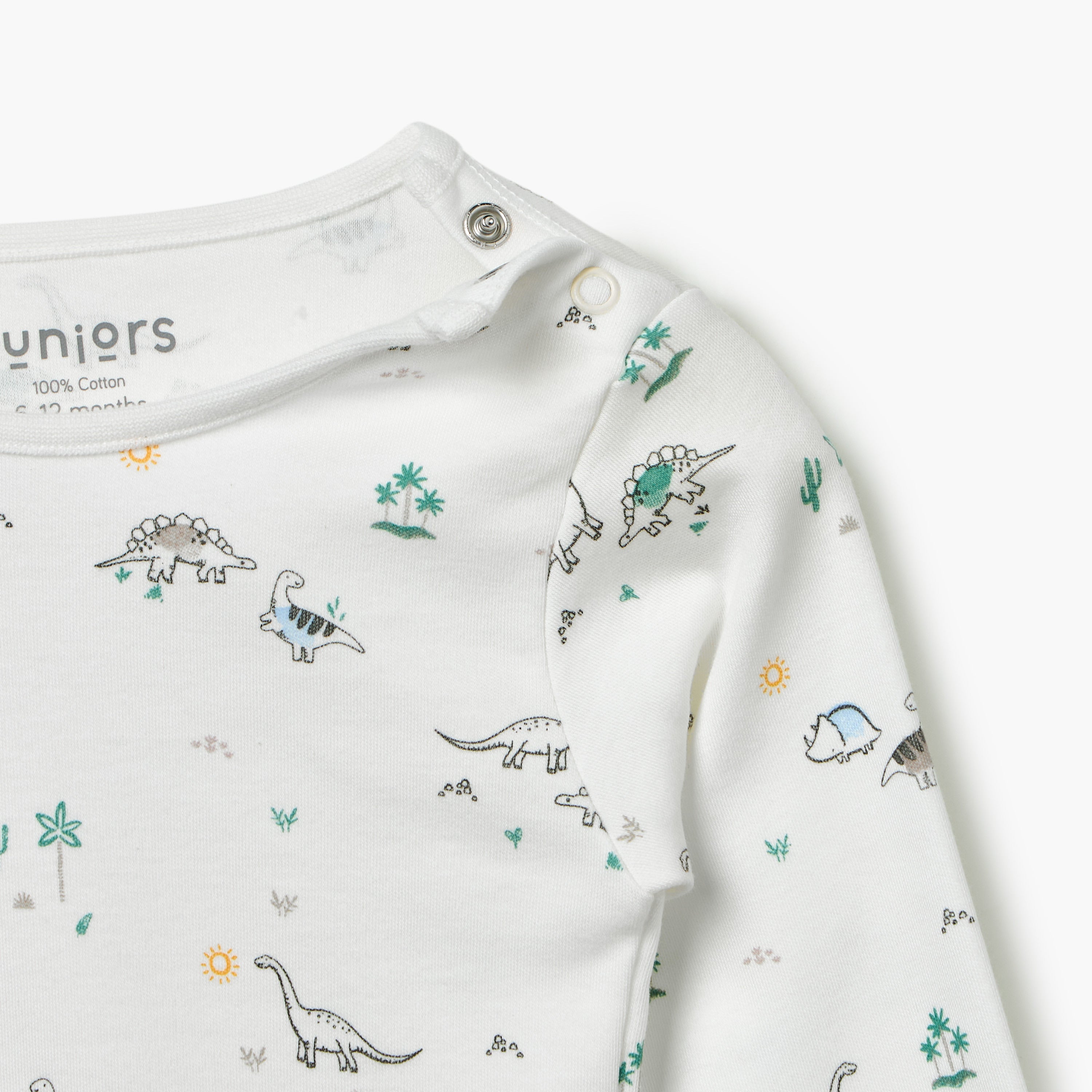 Juniors Dinosaur Print T-Shirt and Pyjama Set