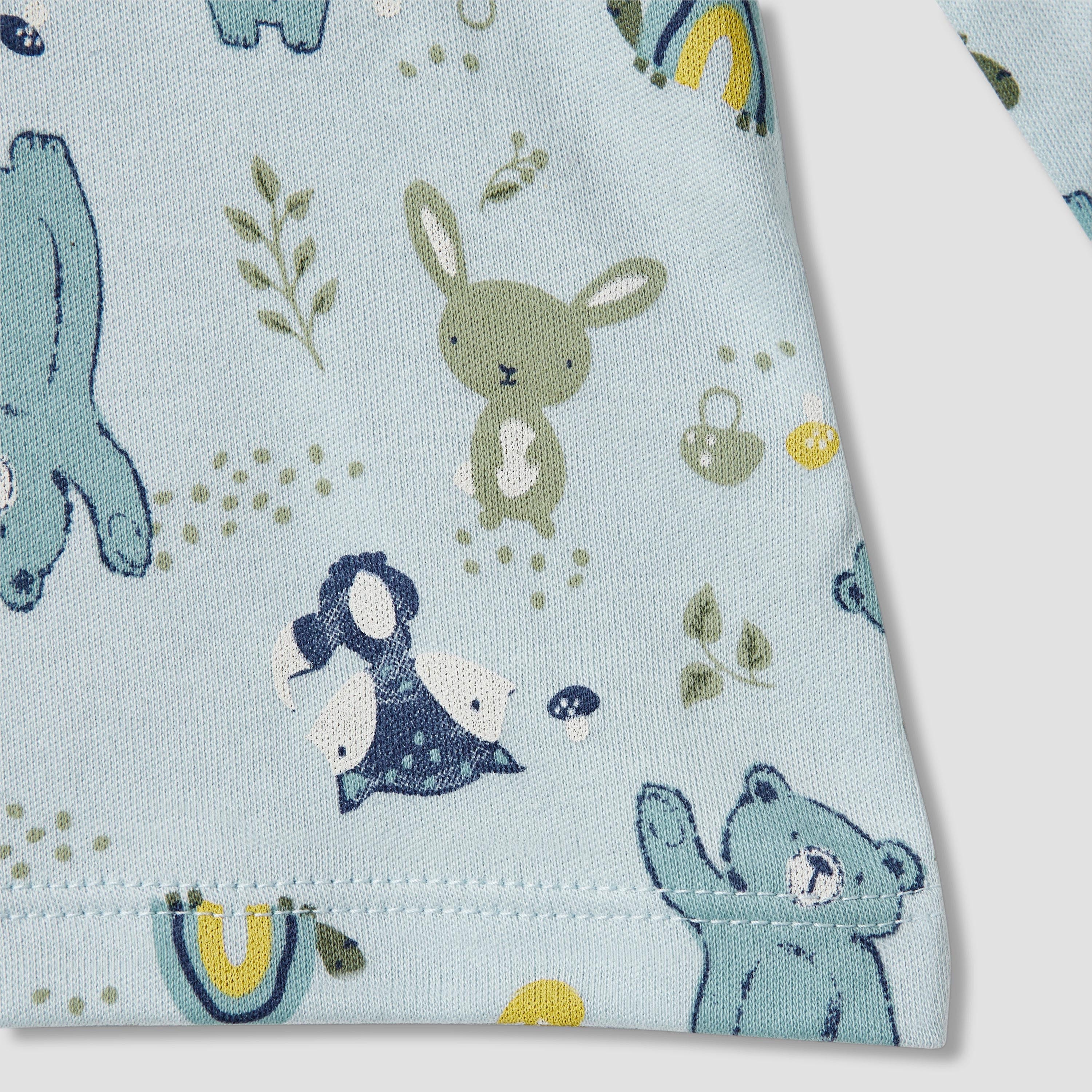 Juniors Bear Print T-shirt and Pyjama Set