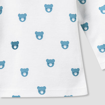 Juniors All-Over Bear Print T-shirt and Pyjama Set