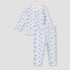 Juniors All-Over Bear Print T-shirt and Pyjama Set - White / 12-18 mths