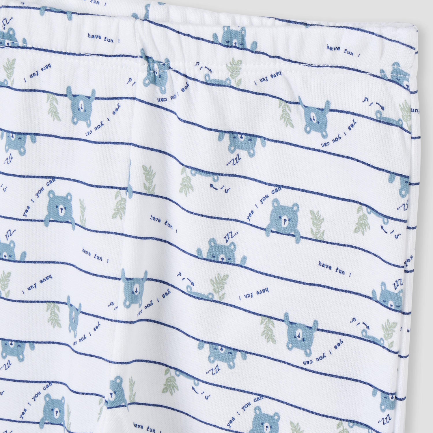 Juniors All-Over Bear Print T-shirt and Pyjama Set