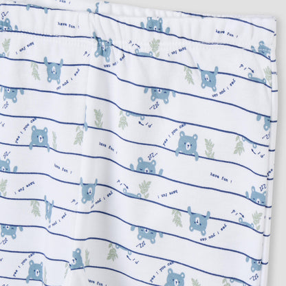Juniors All-Over Bear Print T-shirt and Pyjama Set