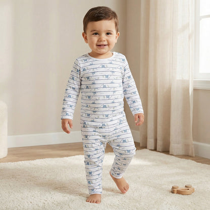 Juniors All-Over Bear Print T-shirt and Pyjama Set