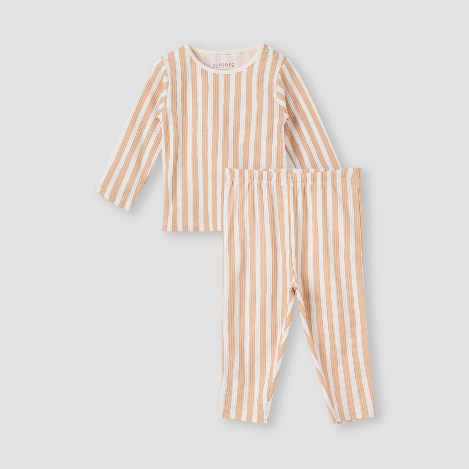 Juniors Striped T-shirt and Pyjama Set