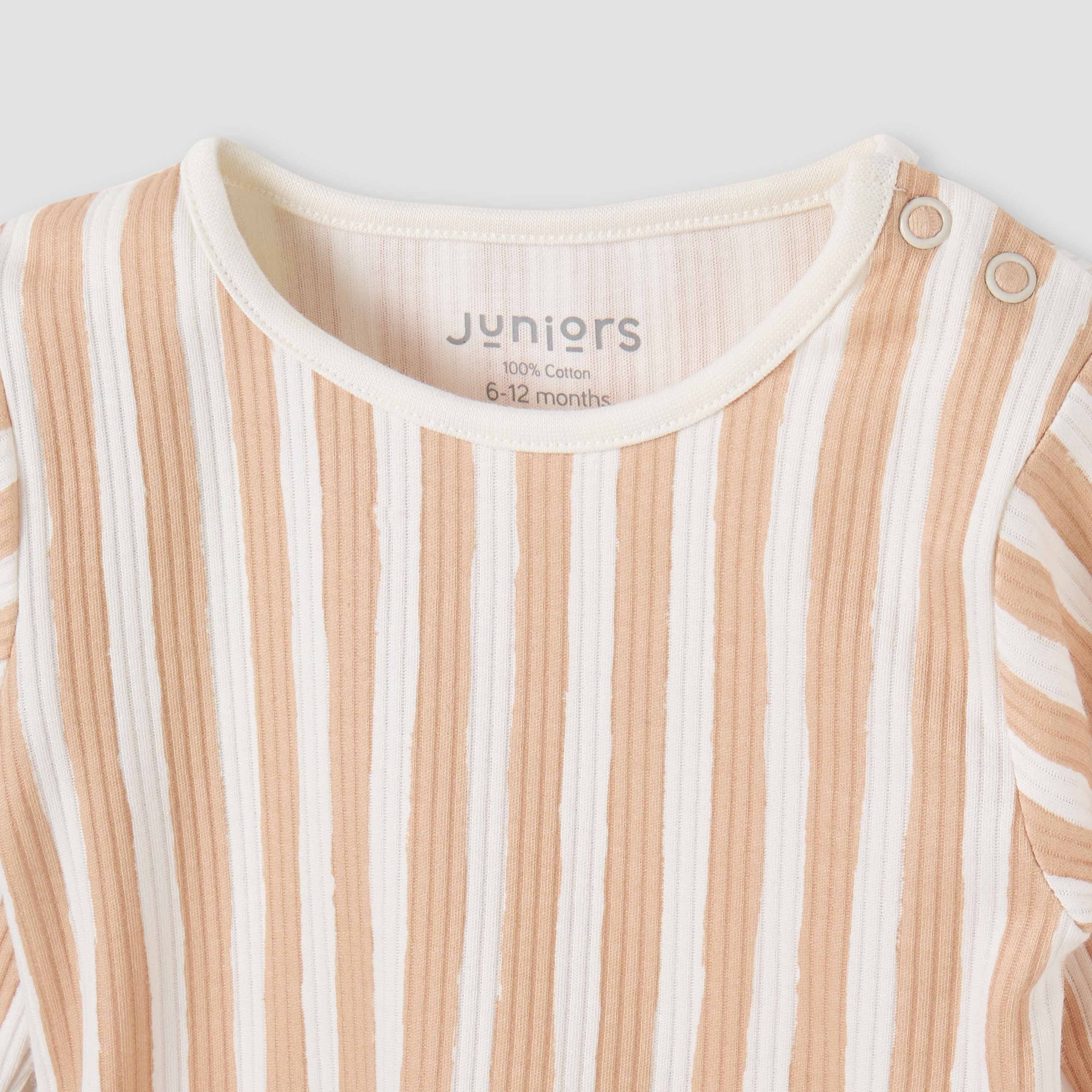 Juniors Striped T-shirt and Pyjama Set