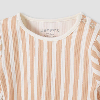 Juniors Striped T-shirt and Pyjama Set