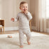 Juniors All-Over Smiley Print T-shirt and Pyjama Set - Grey / 12-18 mths