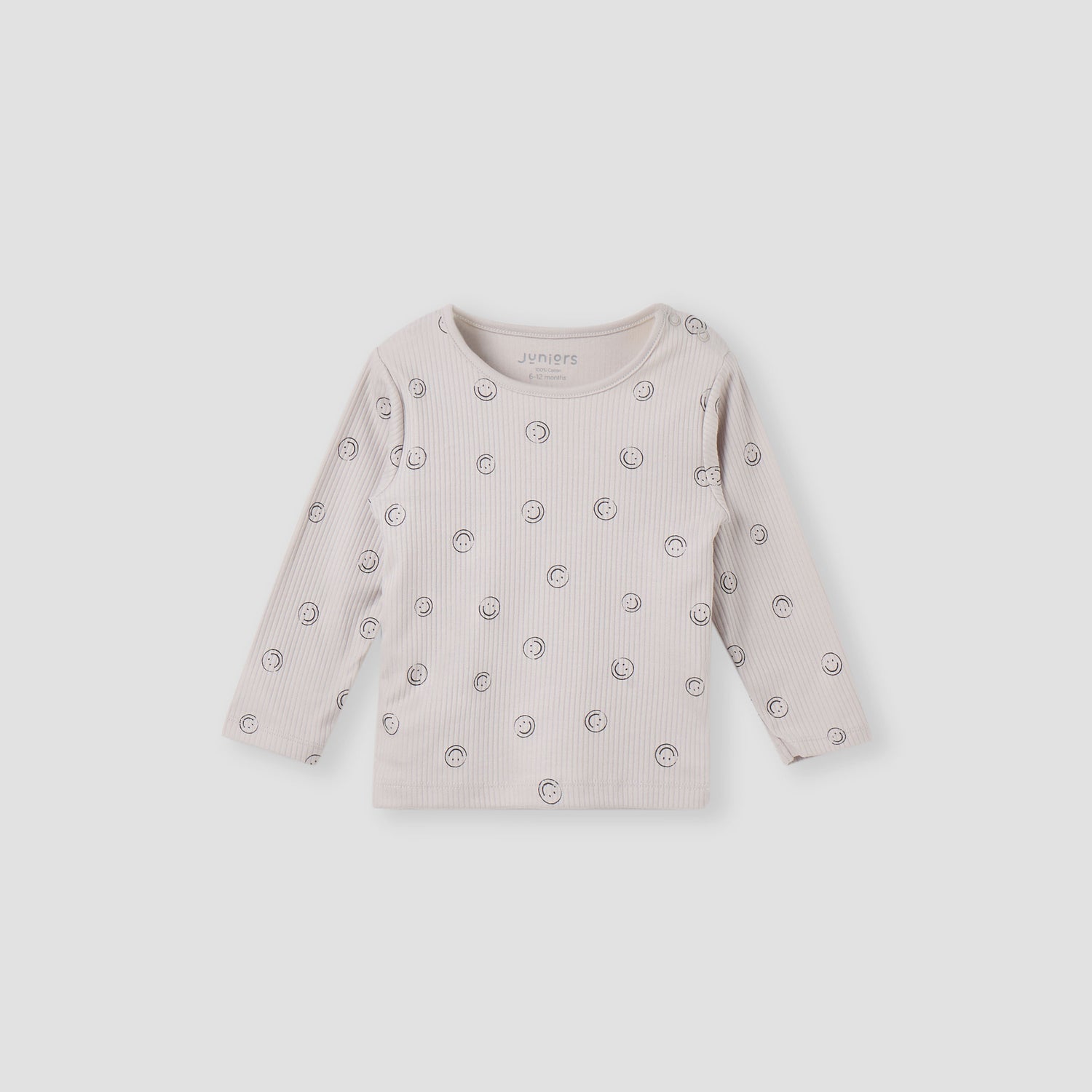 Juniors All-Over Smiley Print T-shirt and Pyjama Set