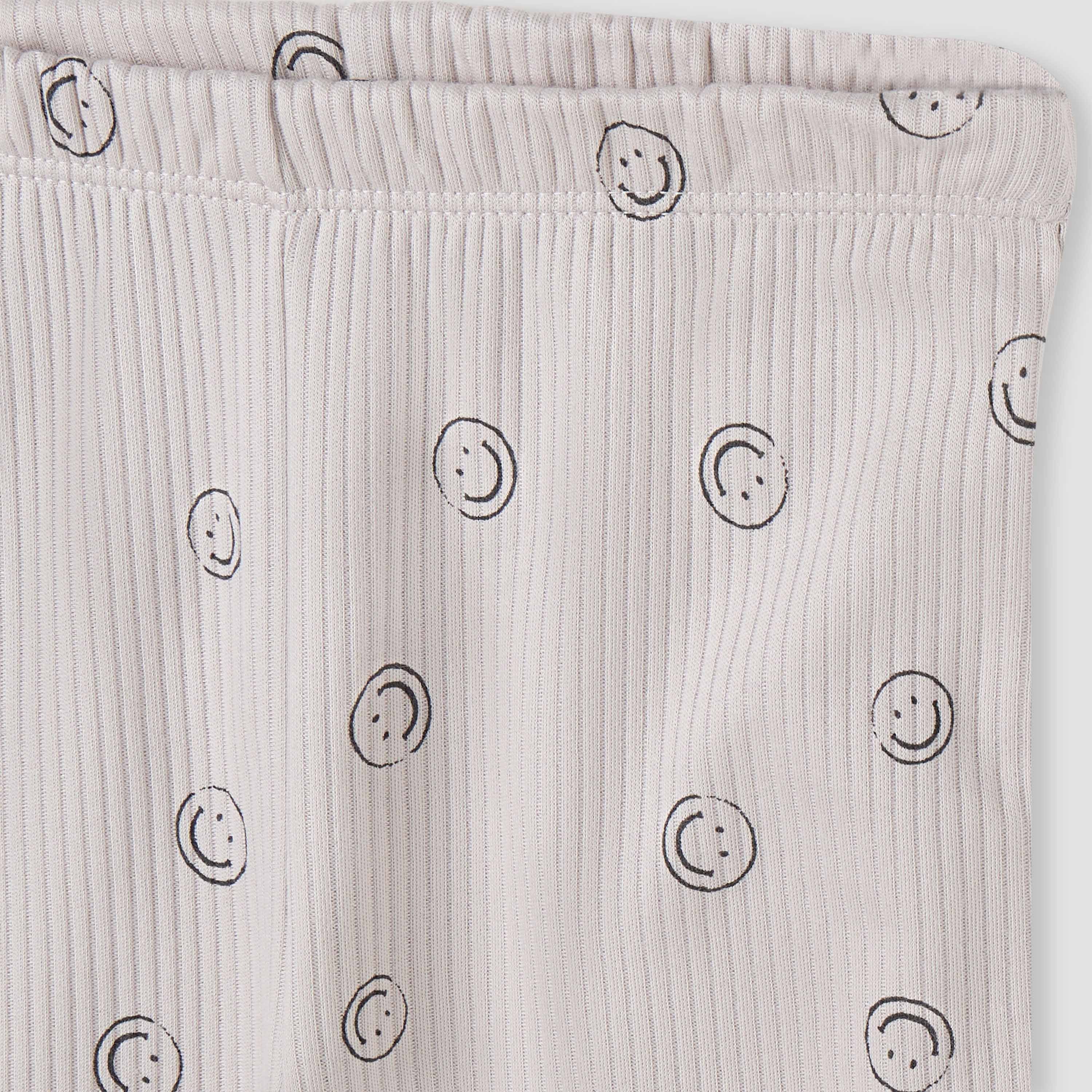 Juniors All-Over Smiley Print T-shirt and Pyjama Set